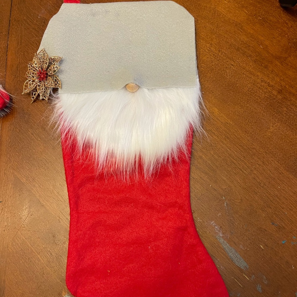 I’m selling homemade gnome stocking